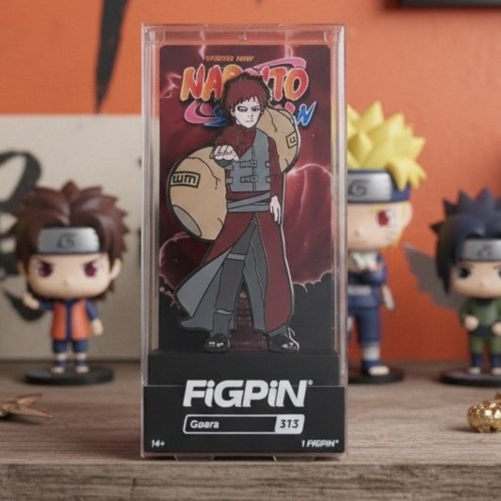 FiGPiN Naruto Shippuden Gaara 313 Enamel Pin Collectible Unlocked Case